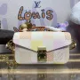 LV N40749 Louis Vuitton Pochette Métis East West Bag Peach
