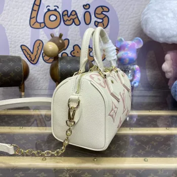 LV M46875 Louis Vuitton Speedy Bandoulière 20 Handbag Latte/Chamallow