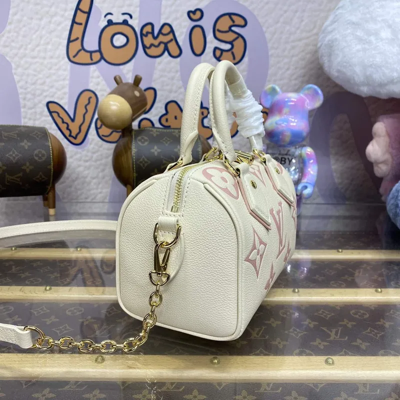 LV M46875 Louis Vuitton Speedy Bandoulière 20 Handbag Latte/Chamallow