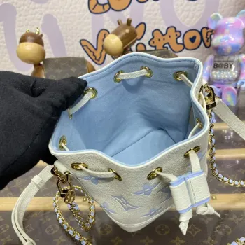 LV M82933 Louis Vuitton Nano Noé Bag Blue