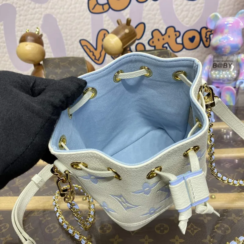 LV M82933 Louis Vuitton Nano Noé Bag Blue