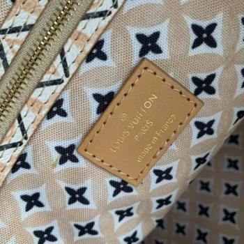LV M22978 Louis Vuitton M22979 Neverfull MM Tote Bag Apricot