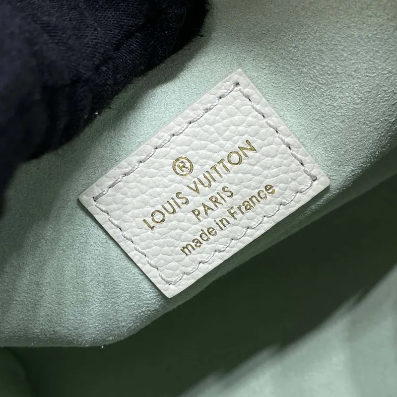 LV M46833 Louis Vuitton OnTheGo PM Bicolor Monogram Empreinte Leather Latte Green