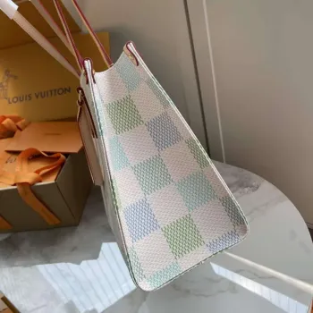 LV N40518 Louis Vuitton OnTheGo MM  Tote Bag Pistachio