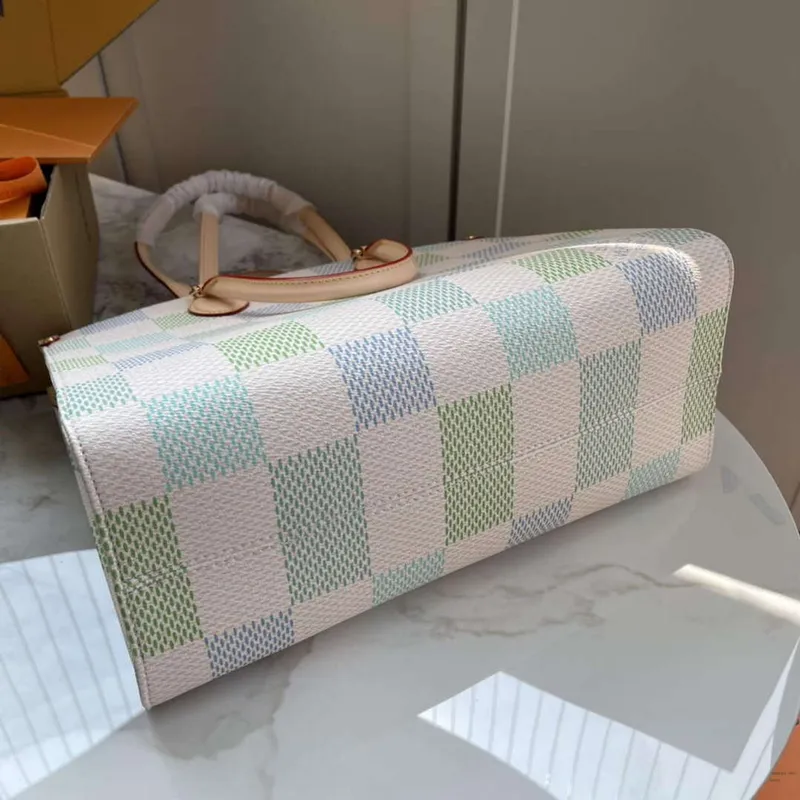 LV N40518 Louis Vuitton OnTheGo MM  Tote Bag Pistachio