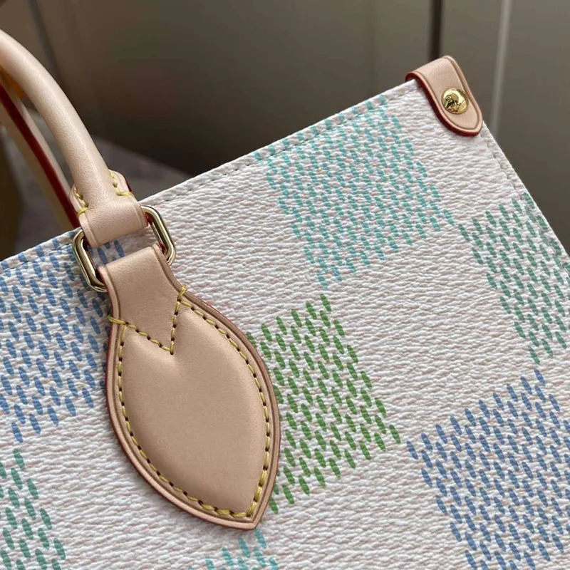 LV N40518 Louis Vuitton OnTheGo MM  Tote Bag Pistachio