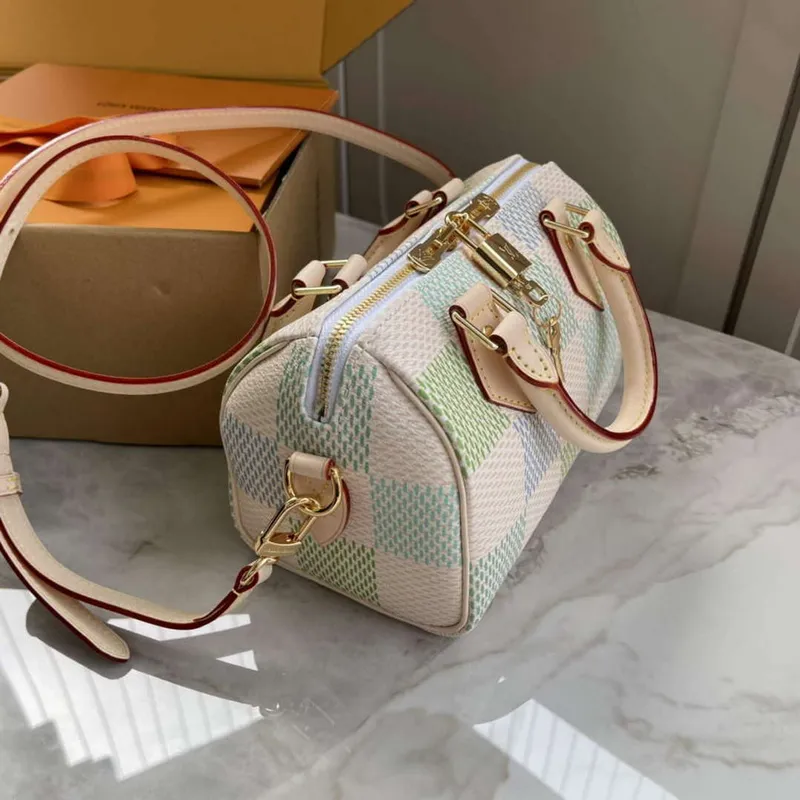 LV N40515 Louis Vuitton Speedy Bandoulière 20 Handbag Pistachio