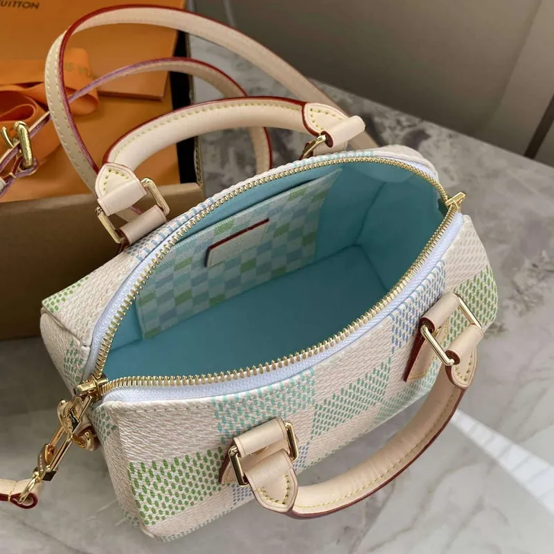LV N40515 Louis Vuitton Speedy Bandoulière 20 Handbag Pistachio