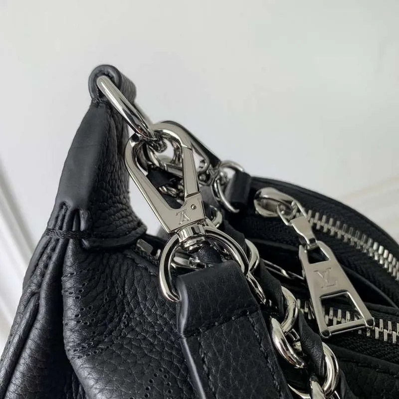 LV M22822 Louis Vuitton Baia MM Bag Mahina Black