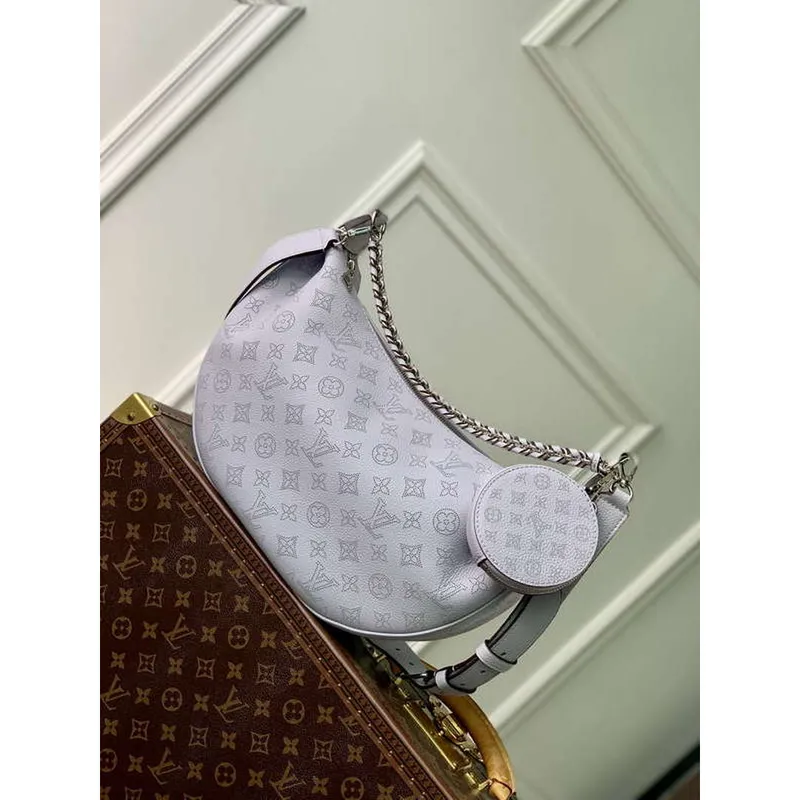 LV M22822 Louis Vuitton Baia MM Bag Mahina Light Lilac