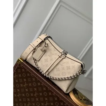 LV M24114 Louis Vuitton Hand It All PM Bag Mahina Crème Beige