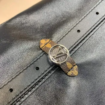 LV M25143 Louis Vuitton CarryAll Dark MM Handbag Black