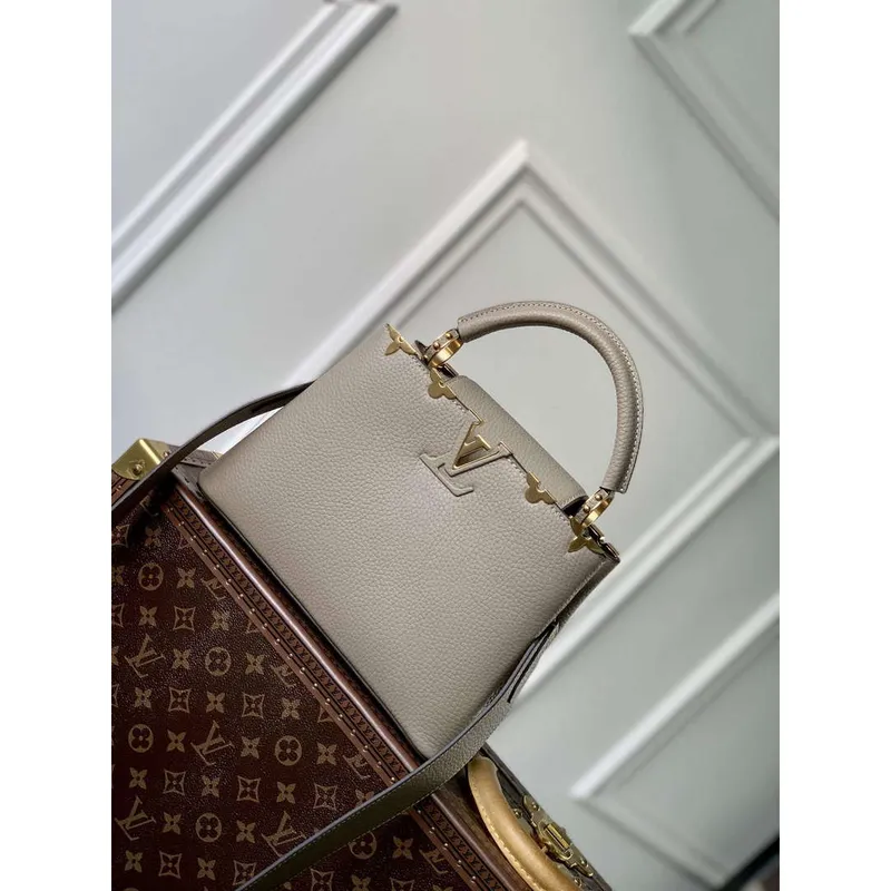 LV M24567 Louis Vuitton Capucines BB Handbag Galet