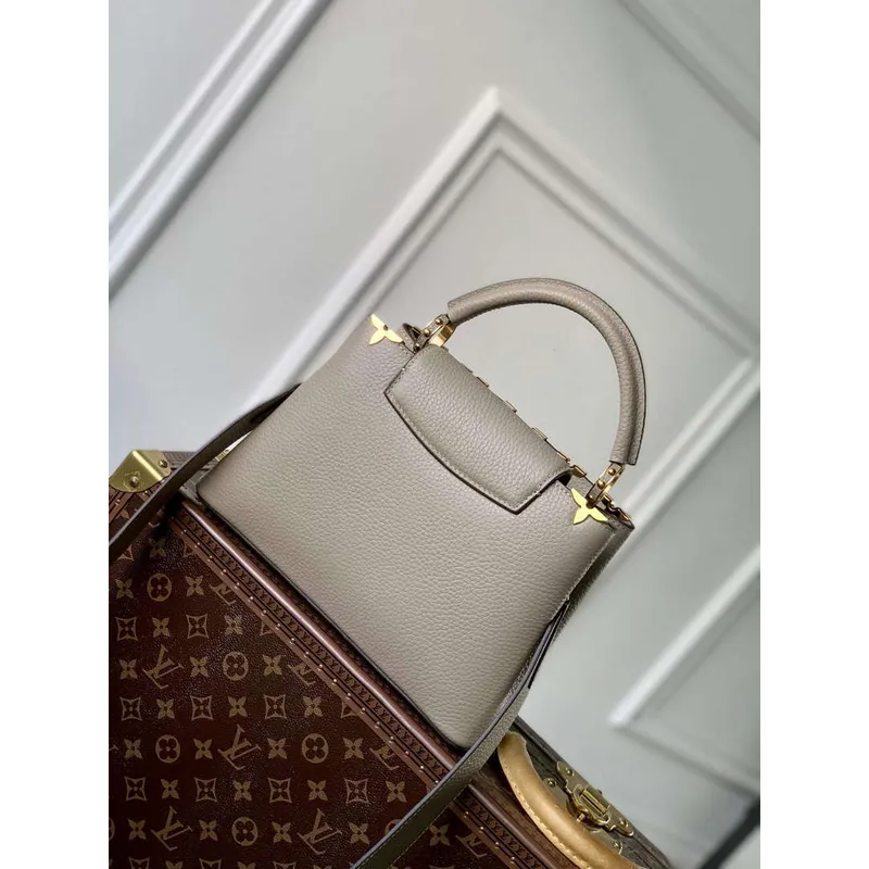 LV M24567 Louis Vuitton Capucines BB Handbag Galet