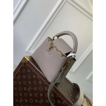 LV M24567 Louis Vuitton Capucines Mini Handbag Galet