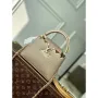 LV M22436 Louis Vuitton Capucines Mini Handbag Griotte Pearlescent khaki
