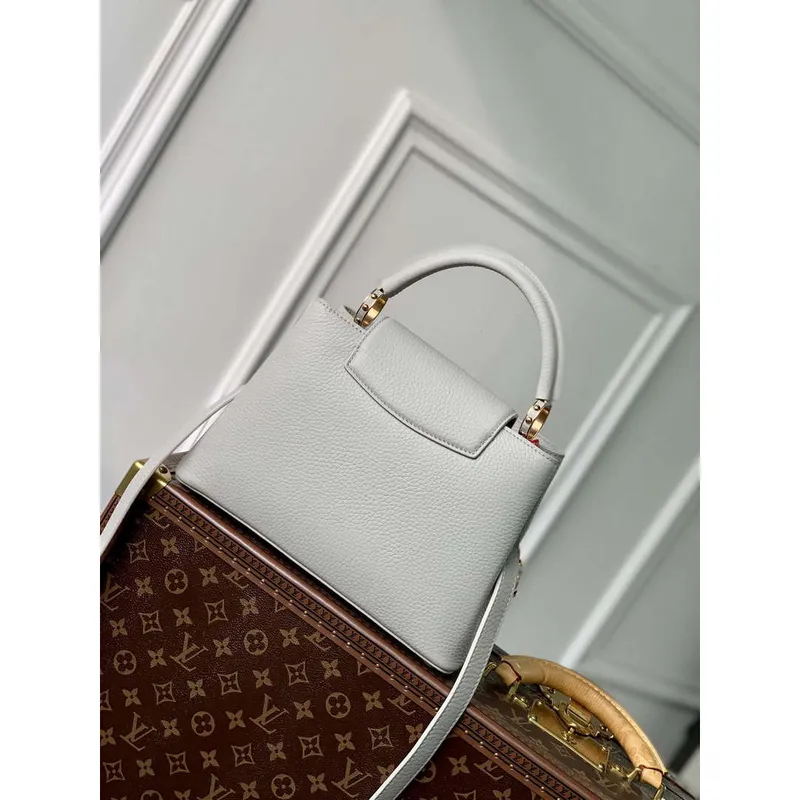 LV M23280 Louis Vuitton Capucines BB Handbag Ice Grey