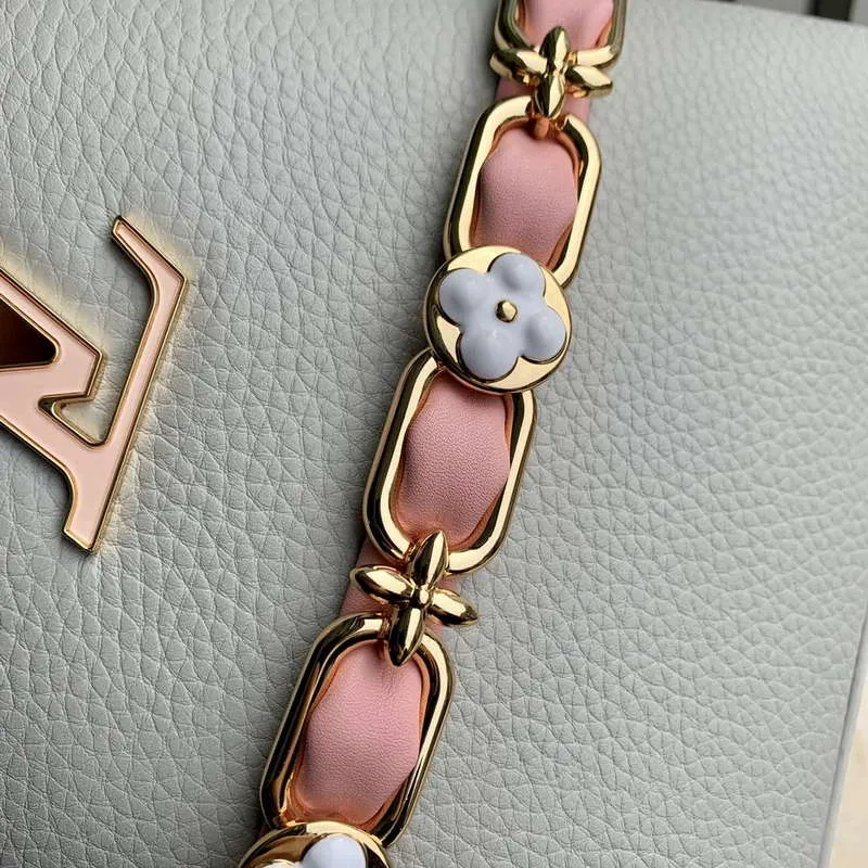 LV M23280 Louis Vuitton Capucines BB Handbag Ice Grey