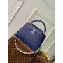 LV M23199 Louis Vuitton Capucines MM Handbag French Blue