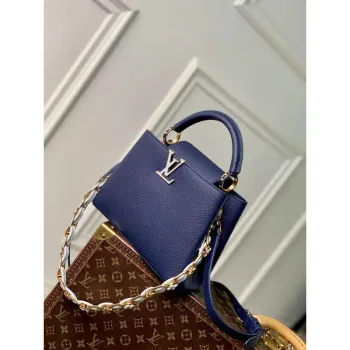 LV M23199 Louis Vuitton Capucines BB Handbag French Blue