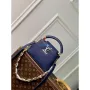 LV M23199 Louis Vuitton Capucines Mini Handbag French Blue