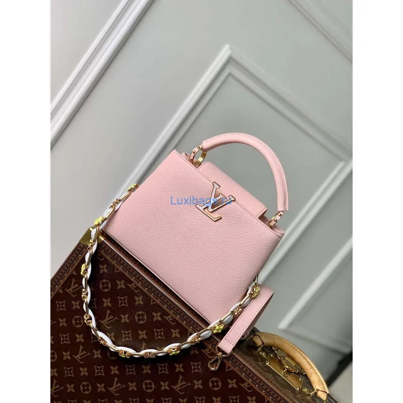 LV M23363 Louis Vuitton Capucines BB Handbag Jasmine Pink