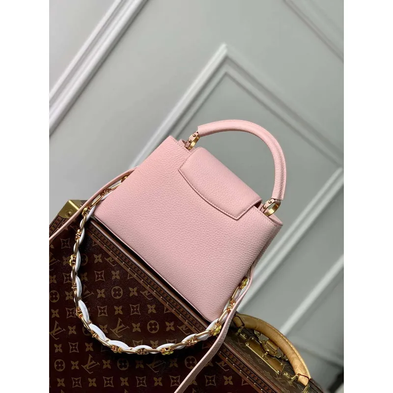 LV M23363 Louis Vuitton Capucines BB Handbag Jasmine Pink