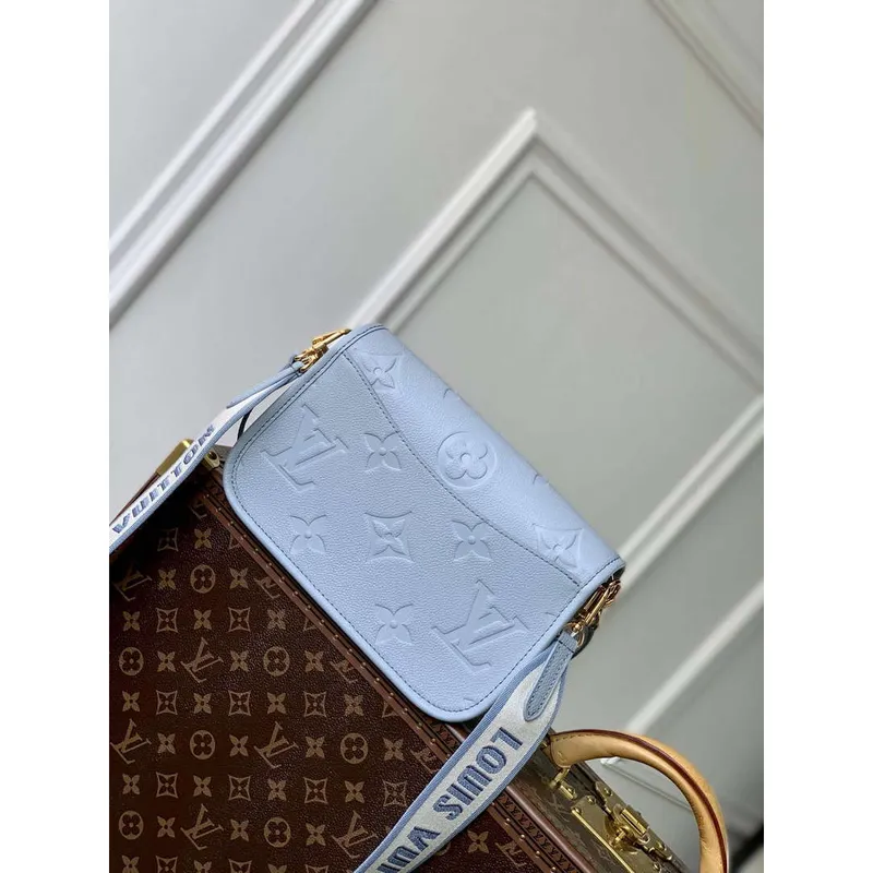 LV M46846 Louis Vuitton Diane Satchel Bag Blue Hour