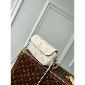 LV M82211 Louis Vuitton Wallet On Chain Ivy Bag Off white/pink