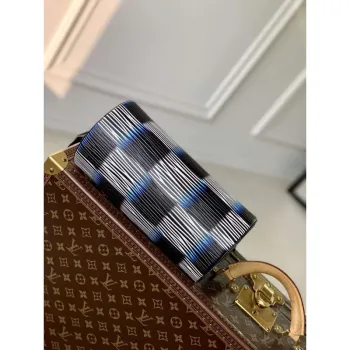 LV M23744 Louis Vuitton Soft Polochon PM Bag Blue Moon