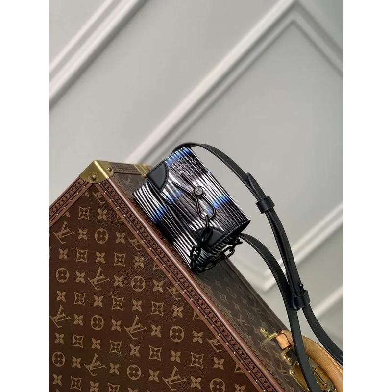 LV M82817 Louis Vuitton Micro Steamer Bag Blue Moon