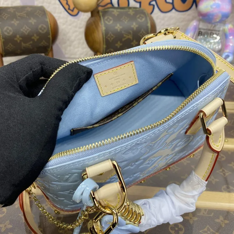 LV M24062 Louis Vuitton Alma BB Bag Sky Blue