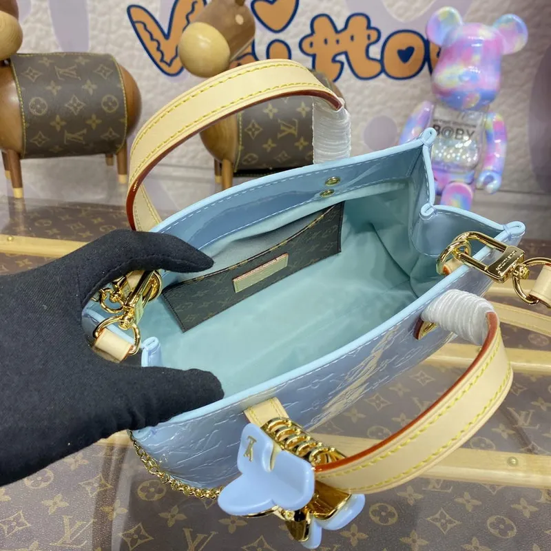 LV M24144 Louis Vuitton Reade PM Bag Sky Blue