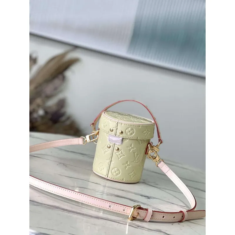 LV M24099 Louis Vuitton Astor Monogram Vernis Bag Yellow