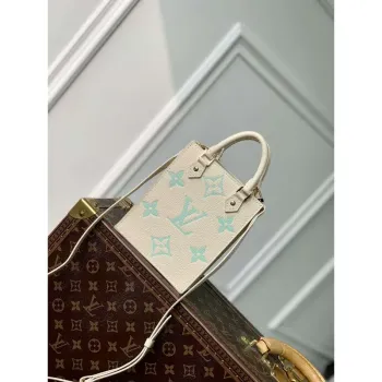 LV M81416 Louis Vuitton Petit Sac Plat Bag Matcha green