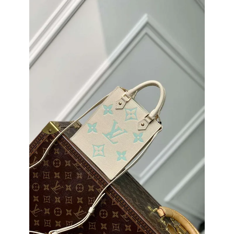 LV M81416 Louis Vuitton Petit Sac Plat Bag Matcha green