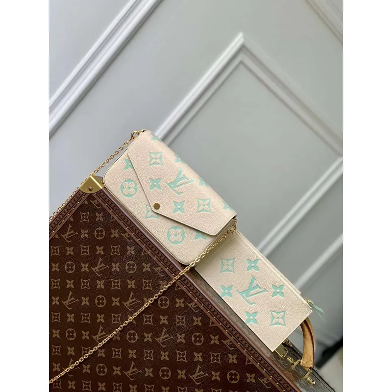 LV M82610 Louis Vuitton Pochette Félicie Bag Matcha green