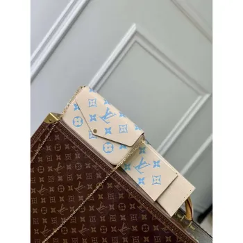 LV M82610 Louis Vuitton Pochette Félicie Bag Blue