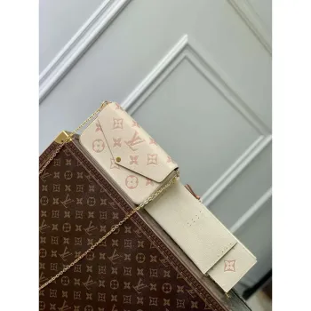 LV M82610 Louis Vuitton Pochette Félicie Bag Pink