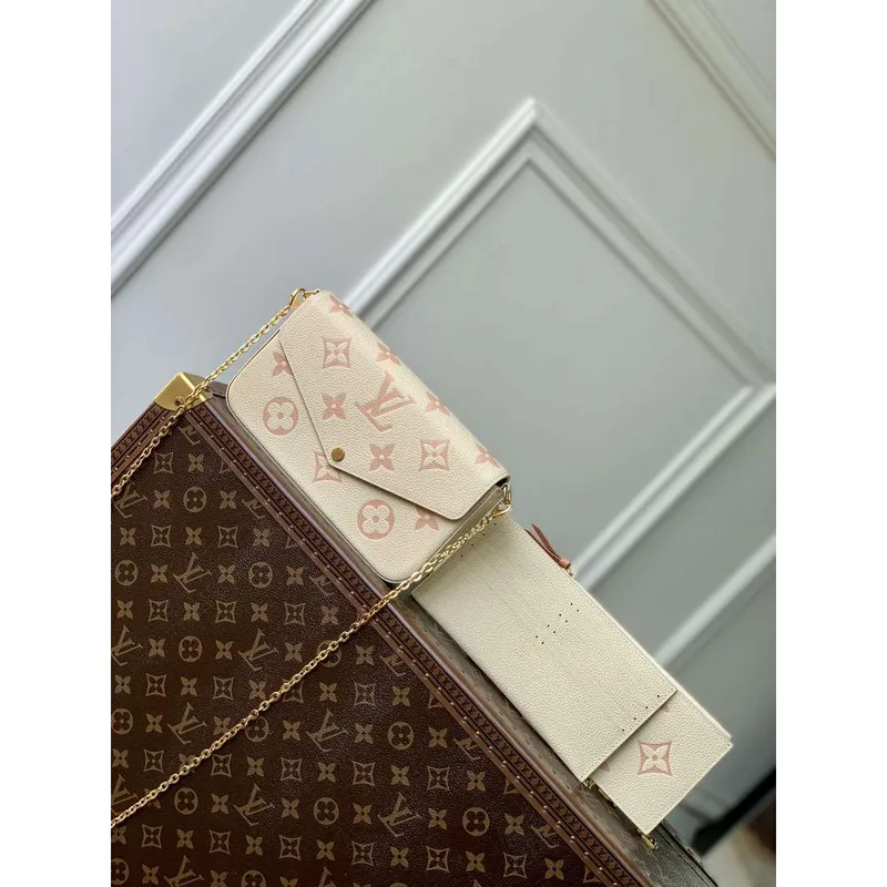 LV M82610 Louis Vuitton Pochette Félicie Bag Pink