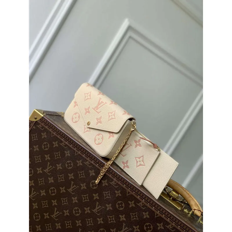 LV M82610 Louis Vuitton Pochette Félicie Bag Pink