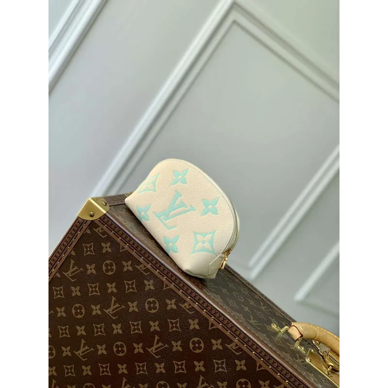 LV M45951 Louis Vuitton Pochette Cosmetique PM Matcha green