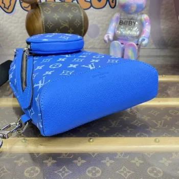 LV M31075 Louis Vuitton Duo Sling Bag Blue