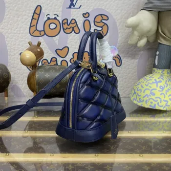 LV M23666 Louis Vuitton Alma BB Bag Navy Blue