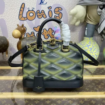 LV M23576 Louis Vuitton Alma BB Bag Black/Green