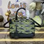 LV M23576 Louis Vuitton Alma BB Bag Black/Green