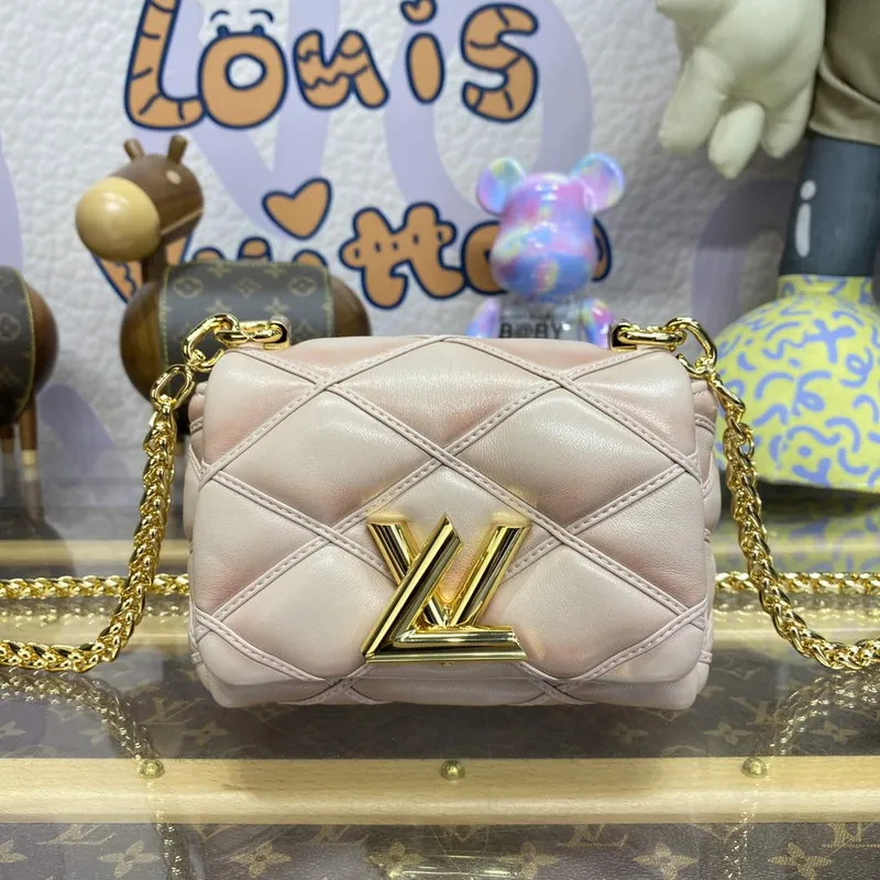 LV M82752 Louis Vuitton Pico GO 14 Bag Beige/Pink