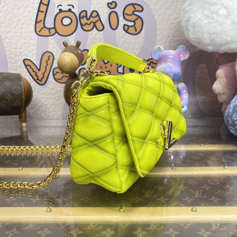 LV M24186 Louis Vuitton GO 14 MM Bag Lemon Yellow