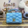 LV M24185 Louis Vuitton GO 14 MM Bag Lagoon Turquoise Blue