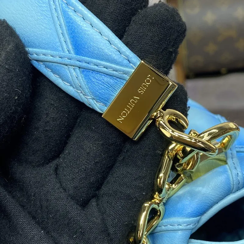LV M24185 Louis Vuitton GO 14 MM Bag Lagoon Turquoise Blue